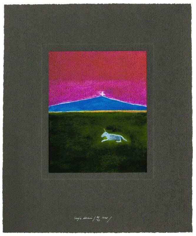 Image of craigie aitchison / unicorn in a landscape / 30/105