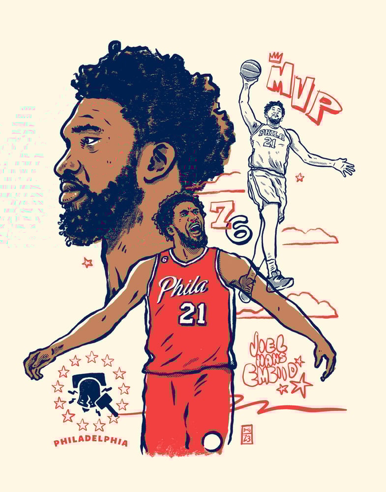 Image of Embiid 2023 print