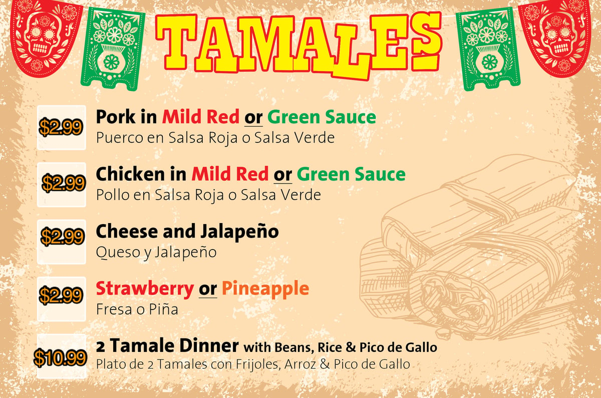 Tamales | Taco Villa