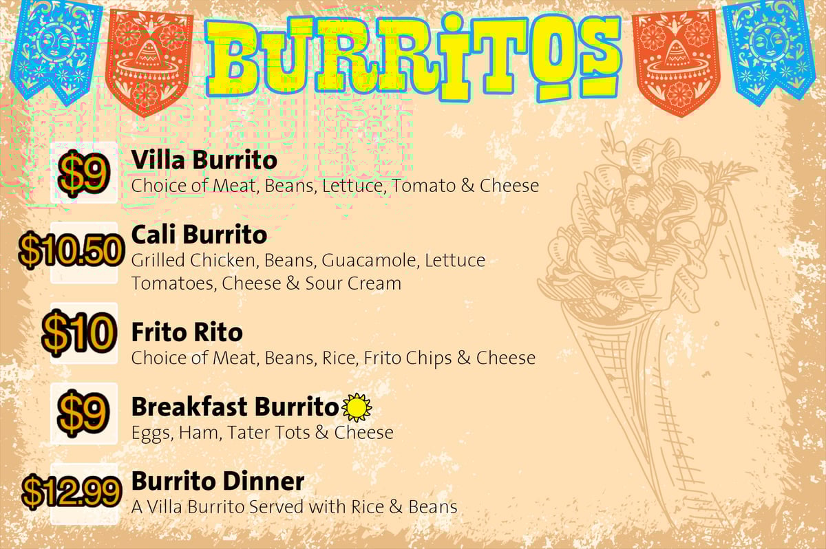 Burritos Taco Villa