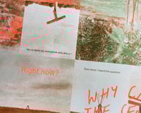 Image 1 of 'Right Now?' Risograph Zine