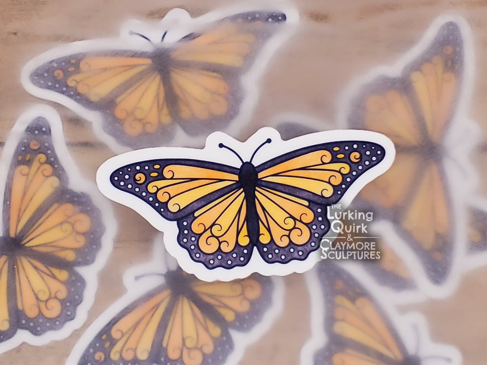 Monarch Butteryfly- 3 in Vinyl Sticker