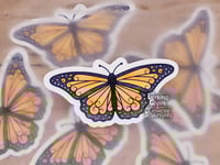 Image 1 of Monarch Butteryfly- 3 in Vinyl Sticker