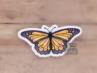 Image 2 of Monarch Butteryfly- 3 in Vinyl Sticker