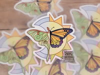 Image 1 of Sun and Moon Luna Monarch- 3 in Vinyl Sticker