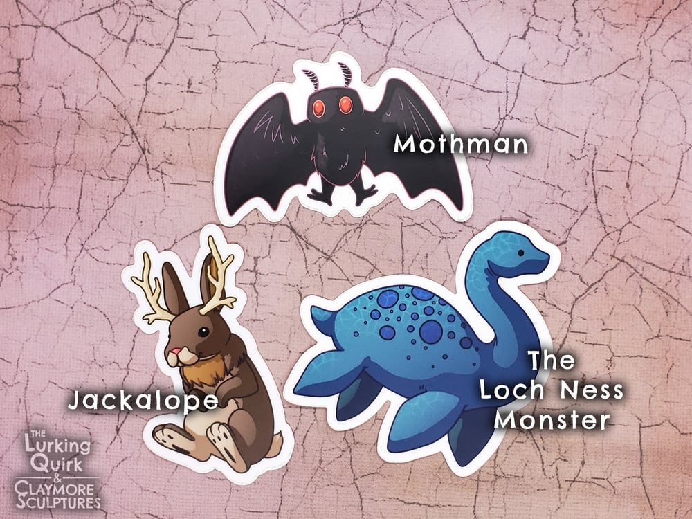 Cute Cryptid 3 in Vinyl Sticker Pack