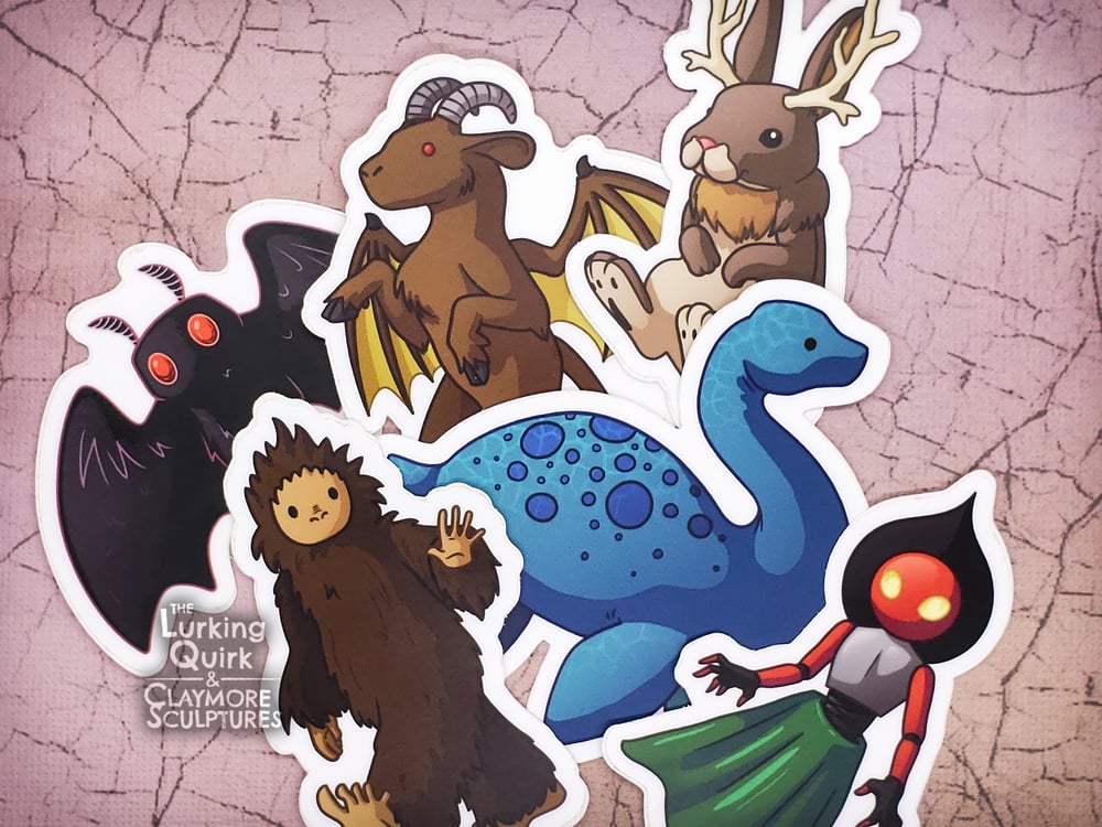Cute Cryptid 3 in Vinyl Sticker Pack