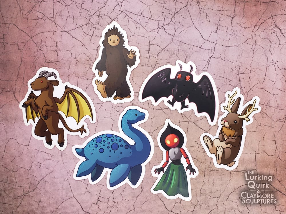 Cute Cryptid 3 in Vinyl Sticker Pack