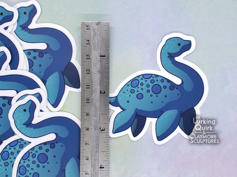 Nessie The Loch Ness Monster- 3 in Vinyl Sticker