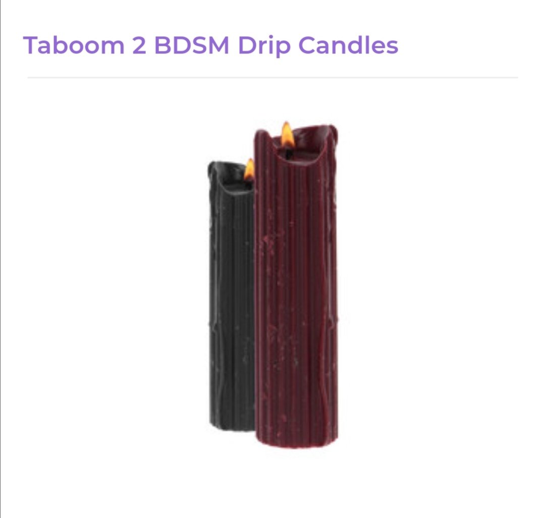 Image of Taboom 2 BDSM Drip Candles