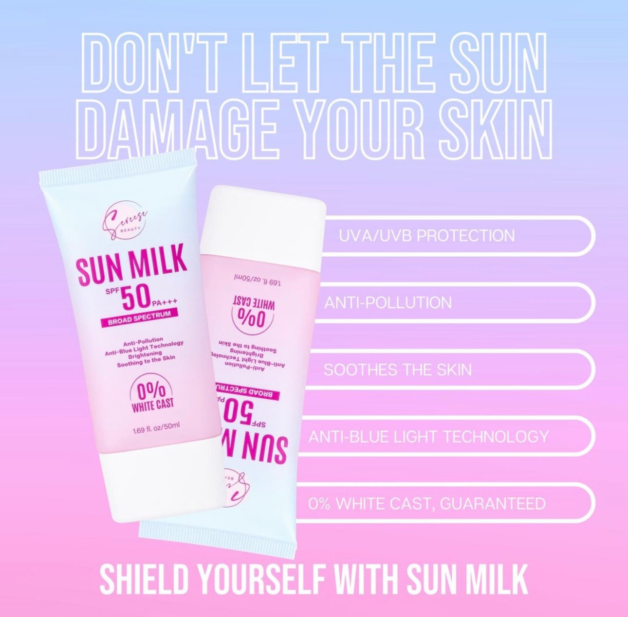 SEREESE BEAUTY Sun Milk SPF 50 PA +++ | AllThingsByKriz