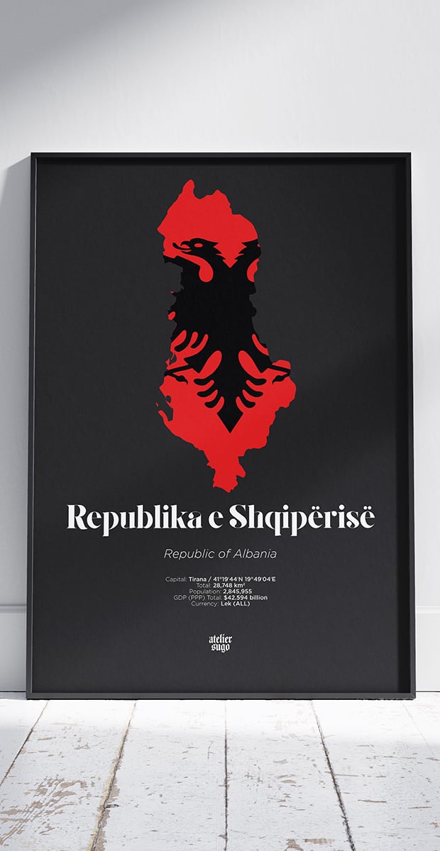 REPUBLIKA E SHQIPËRISË / REPUBLIC OF ALBANIA - LIMITED EDITION POSTER