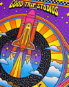 Good Trip Live at SXSW with Eric Andre • 18"x24" screenprinted blacklight poster