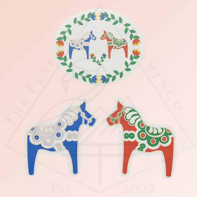 Image of Dala Horse - Stickers
