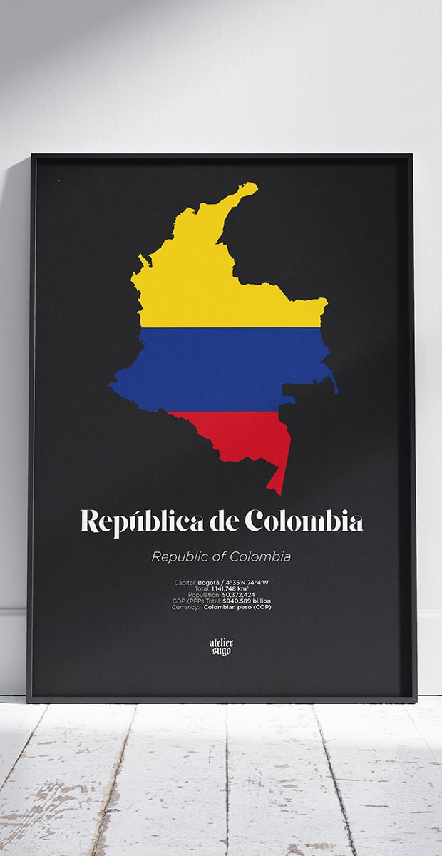 REPÚBLICA DE COLOMBIA / REPUBLIC OF COLOMBIA - LIMITED EDITION POSTER