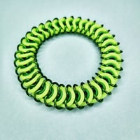 Glow Green Vertebrae Chainmaille Bracelet