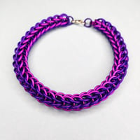 Fuchsia + Violet Full Persian Chainmaille Bracelet