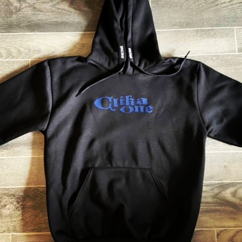 Image of Blue Clik 1 brick pressed heavyweight sweater 