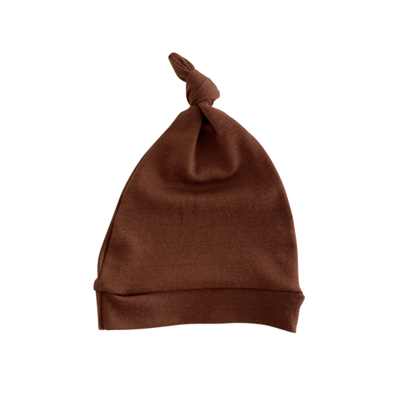 Image of acorn merino knotted hat