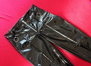 Image of SAMPLE SALE - Kultchen Heavy Zipper Pants in black PVC II (Size S)