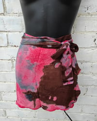 Image 3 of Ubud co ord straight skirt set pink tie dye effect