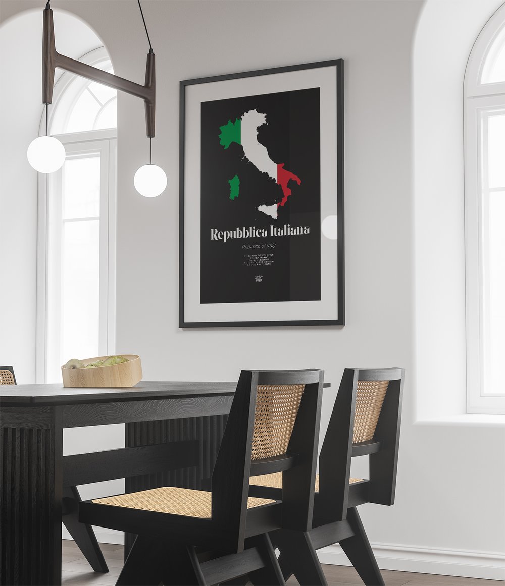 REPUBBLICA ITALIANA / ITALIAN REPUBLIC / ITALY - LIMITED EDITION POSTER