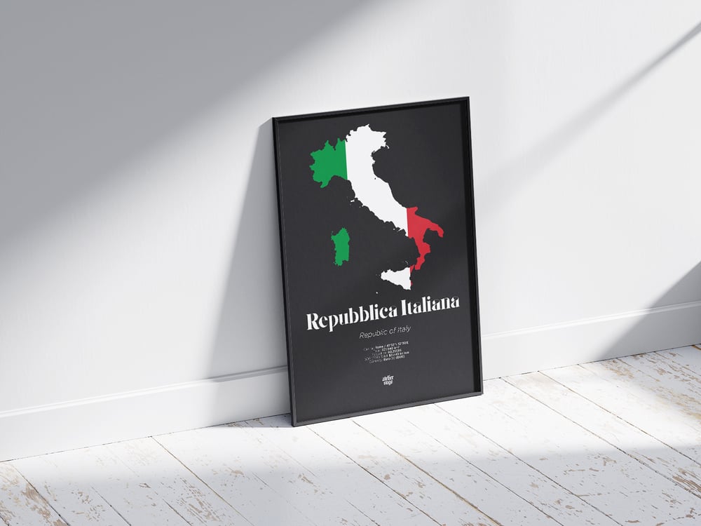 REPUBBLICA ITALIANA / ITALIAN REPUBLIC / ITALY - LIMITED EDITION POSTER