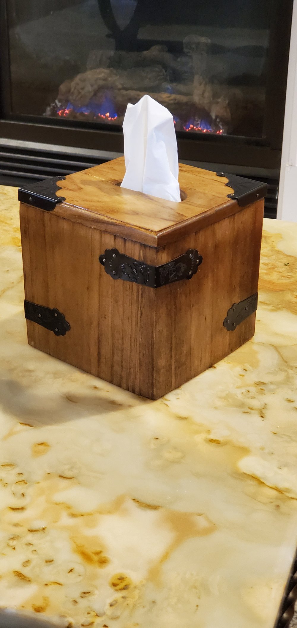 Modern Rustic Tissue Box Cover