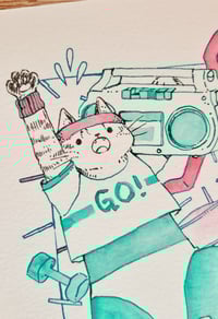Image 1 of Sporty - Original Watercolour Painting