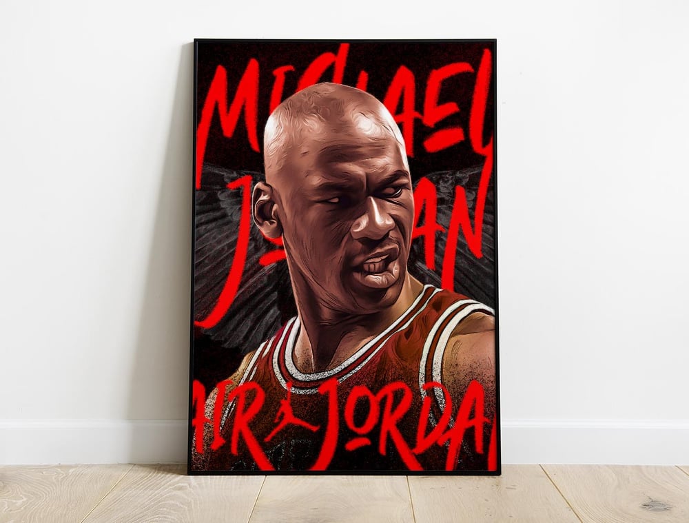 Michael Jordan 23 - impression d'affiche NBA Pop Art