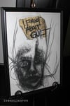 I Forgot About Guilt 18 x 24" [Original Charcoal Drawing Framed]