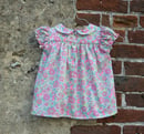 Image 2 of Blouse en liberty betsy cupcake fluo manches ballons col claudine