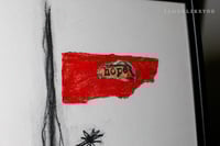 Image 3 of Hope at Half-Mast 18 x 24" [Original charcoal & pastel drawing framed]