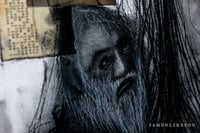 Image 3 of The Onlooker Waits for Me to Bleed 18 x 24" [Original charcoal drawing framed]