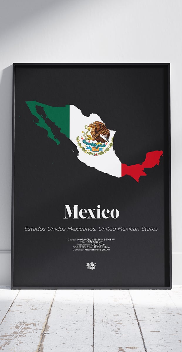 ESTADOS UNIDOS MEXICANOS / UNITED MEXICAN / MEXICO STATES - LIMITED EDITION POSTER