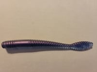 Image 2 of 3.5" Flat tail worm color shifting purple/violet