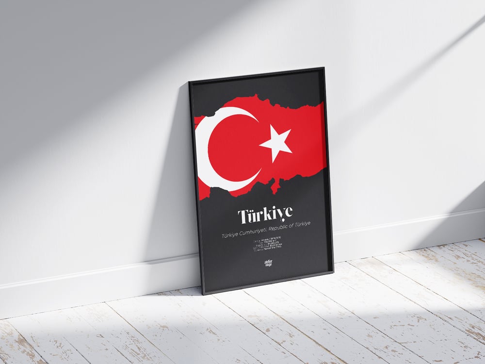 TÜRKIYE CUMHURIYETI / REPUBLIC OF TÜRKIYE / TURKEY - LIMITED EDITION POSTER