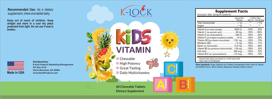 Image of K-lock Kid's Vitamins 