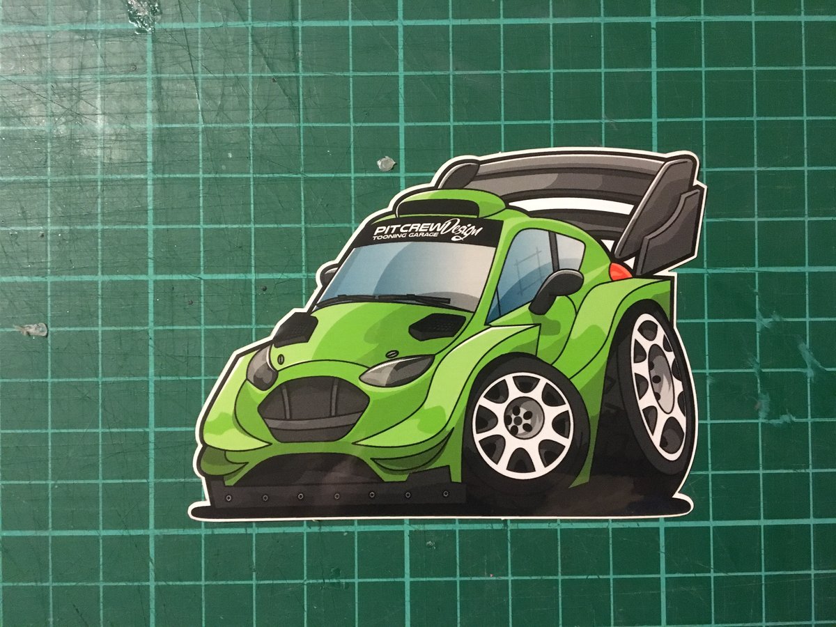 Image of Fiesta Rally Car Sticker