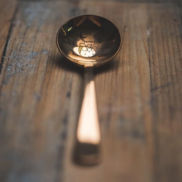 Image of Onyx Skull Cupping Spoon - Last Cupping Spoon
