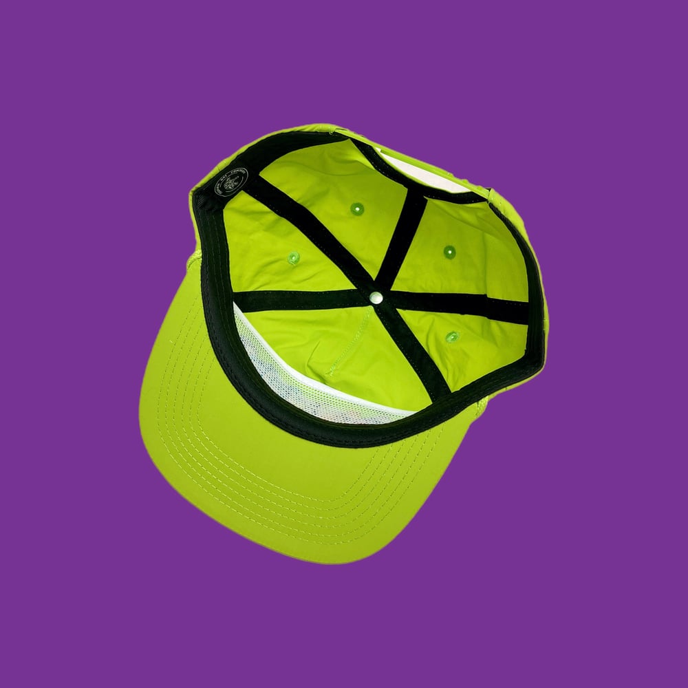 Image of NEW Custom Skeletons Nylon SnapBack! - Neon Green