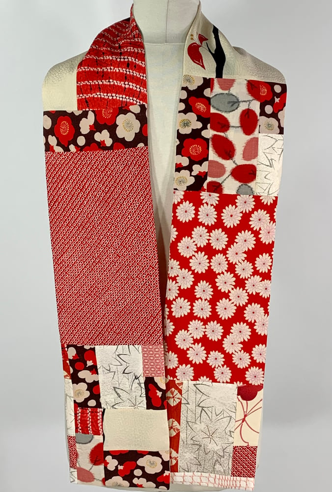 Image of Red and White Ume Scarf