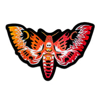 Image 4 of Holo Death's Head Moth Vinyl Sticker 