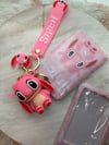 Keychain and ID Badge Holder - Pink