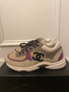 Chanel trainer fits size 8-8.5 Pre owned 