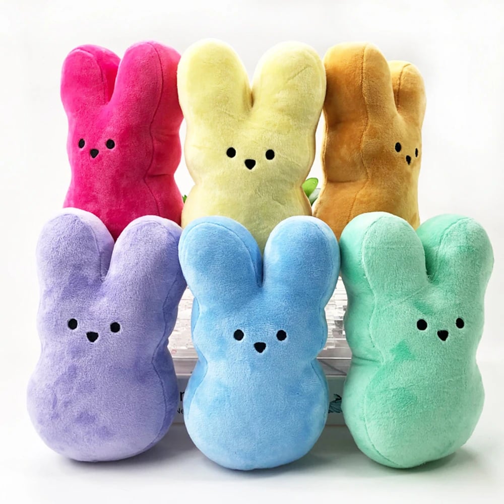Image of Peeps Rabbit Plush Toy Size:(6in) EASTER SALE! FREE SHIPPING AVAILBLE NOW!!