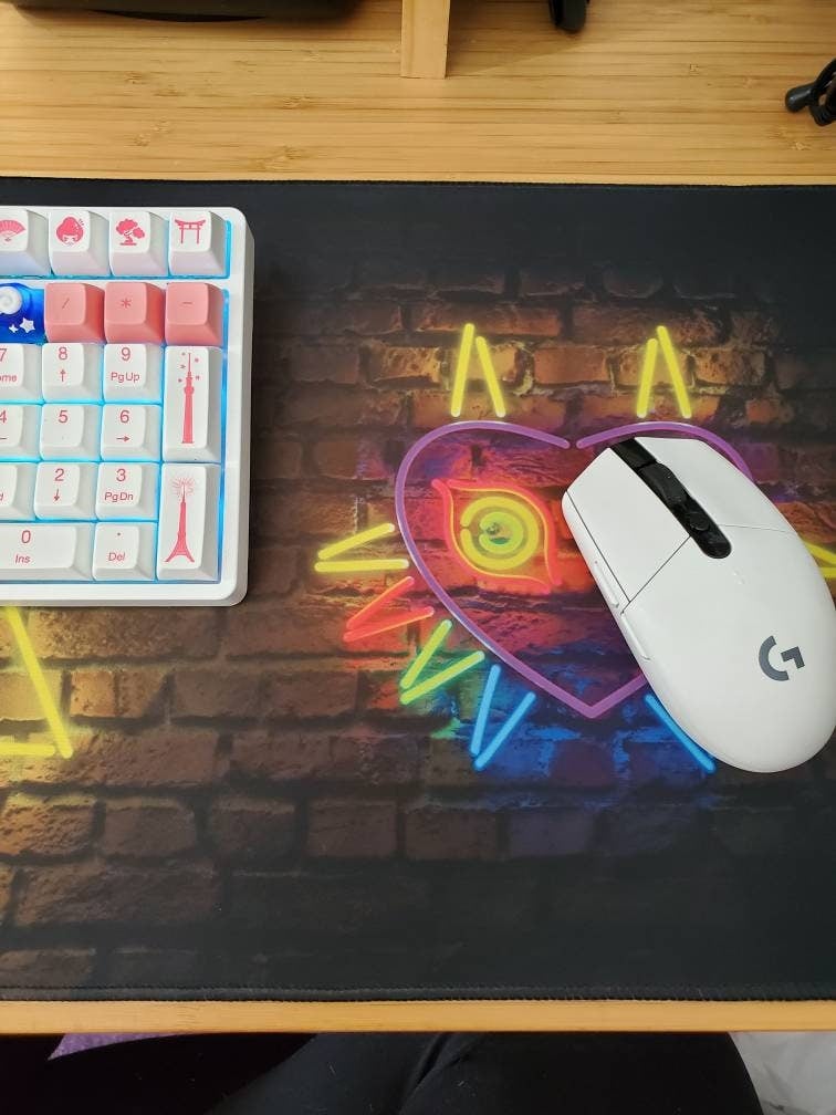 Zelda Neon Icons Desk Mat