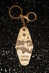 Twin Suns Motel Style Keychain