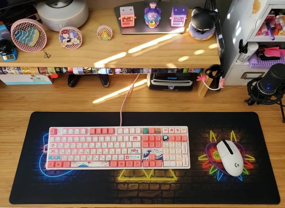 Zelda Neon Icons Desk Mat