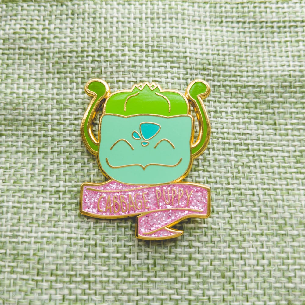 Cabbage Puppy Pin